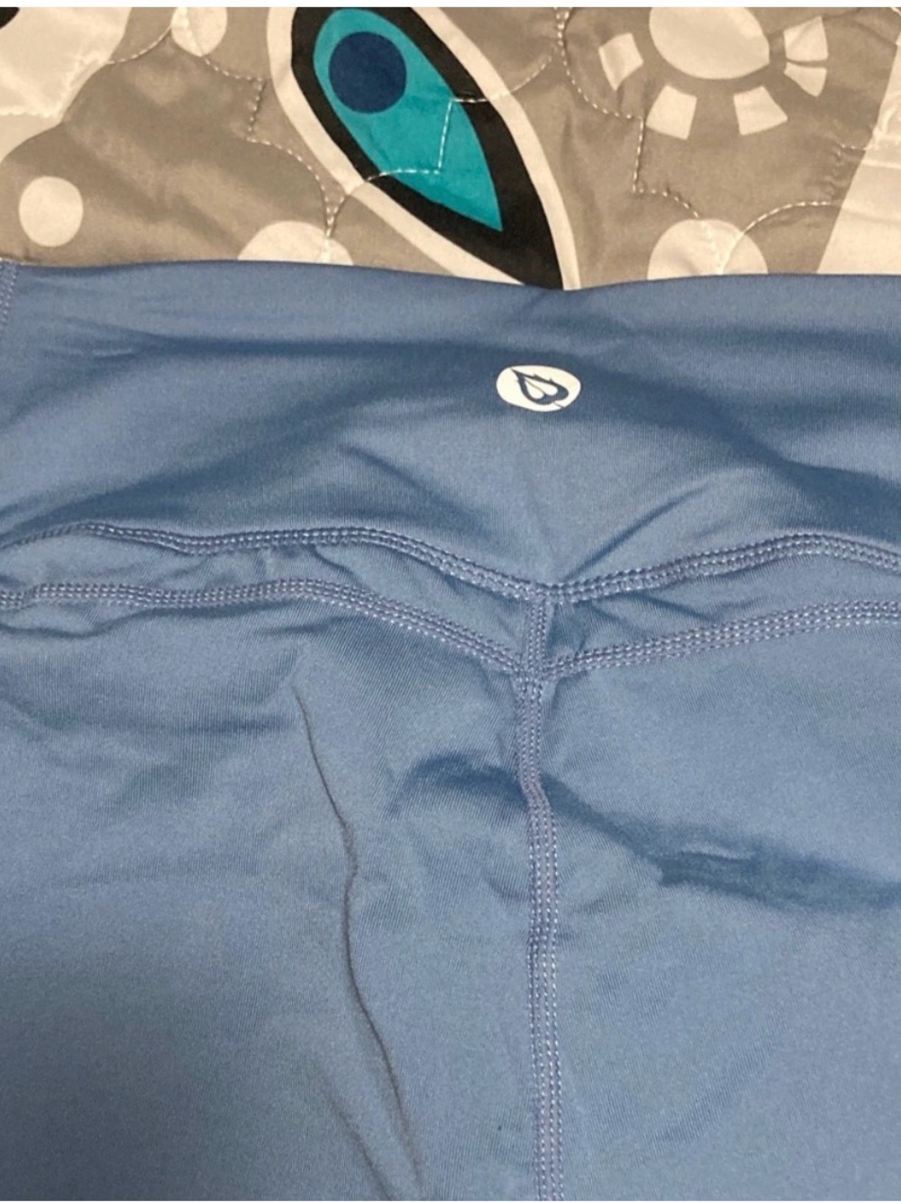 NWOT BALEAF Size XL High-Rise Fleece Lined Leggings w/ Side Pockets Light Blue - Picture 11 of 11